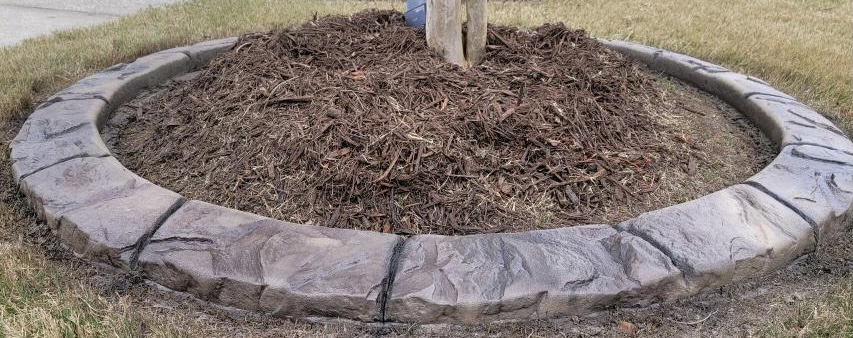 concrete garden edging